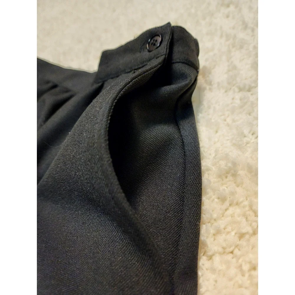 VINTAGE‎ Haberdashery Womens Corporate A line Skirt Black Size 10 Two Pockets